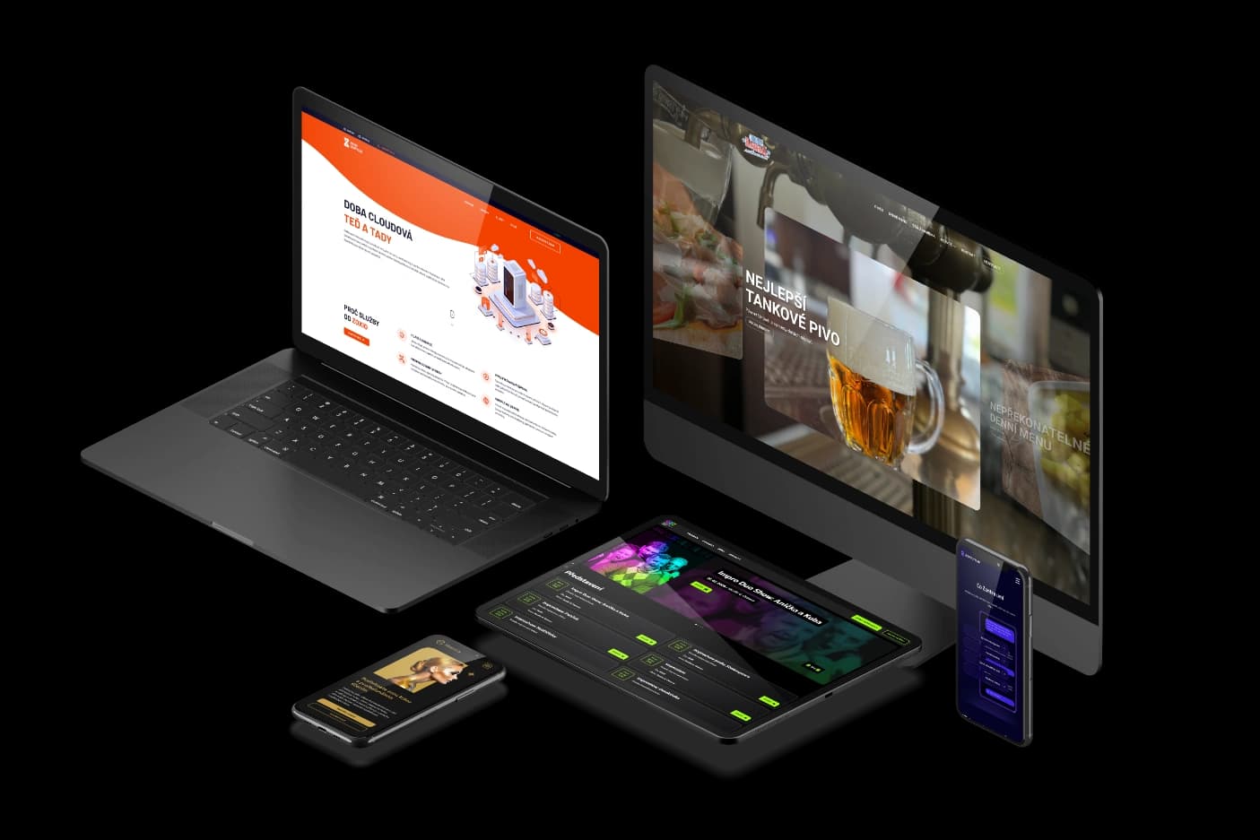 Ukázka moderní webové stránky