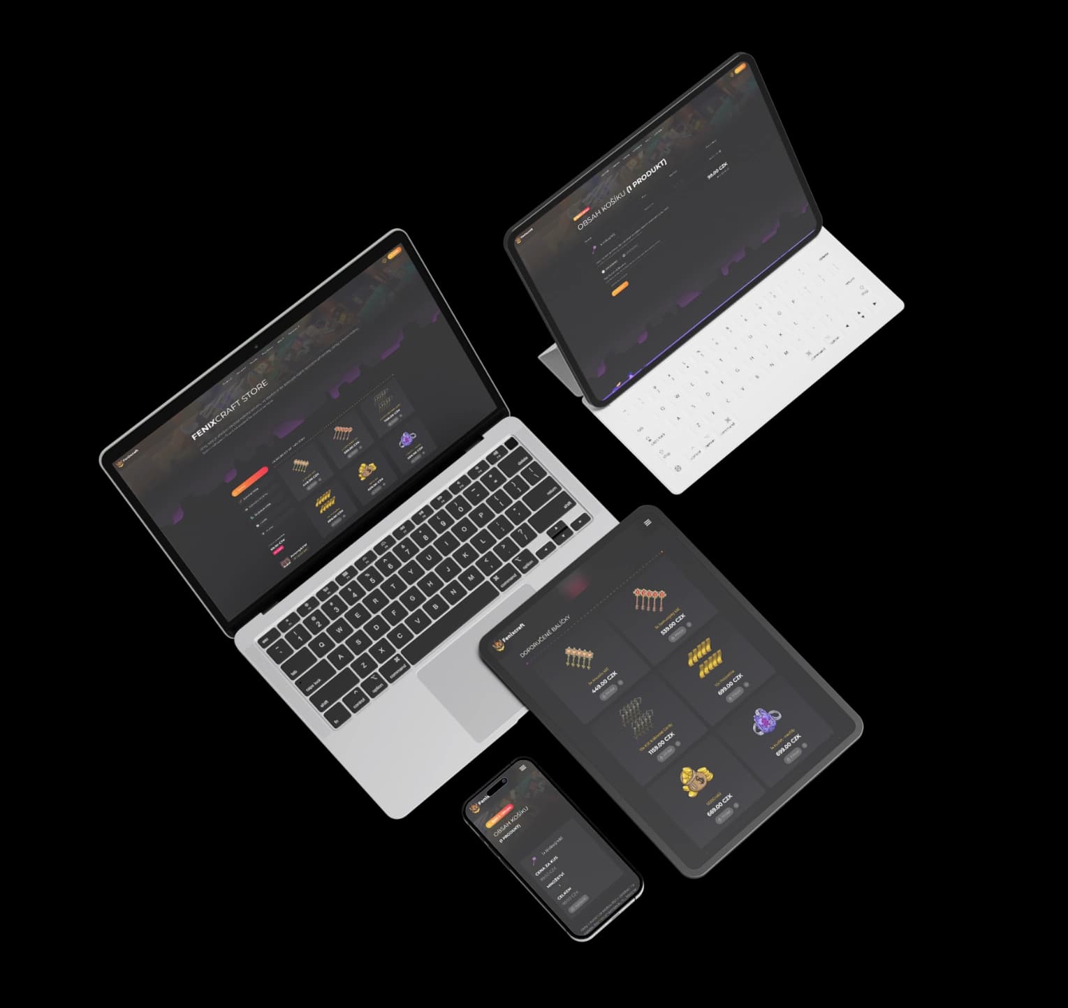 FenixCraft Store – mockup