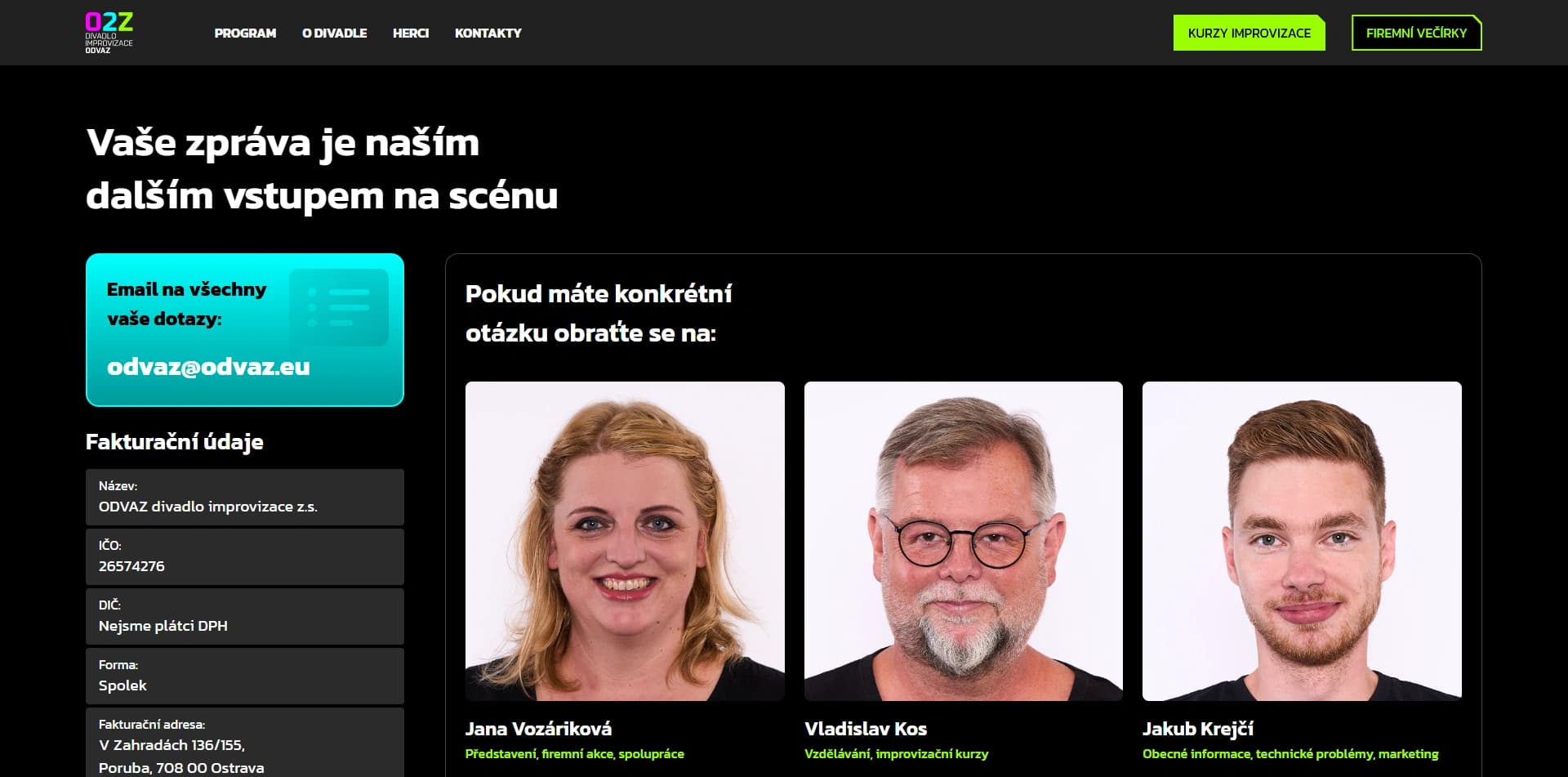 Divadlo Odvaz – screenshot 4